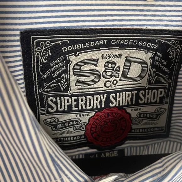 Blue, Oxford, striped shirt - Picture 3 of 8